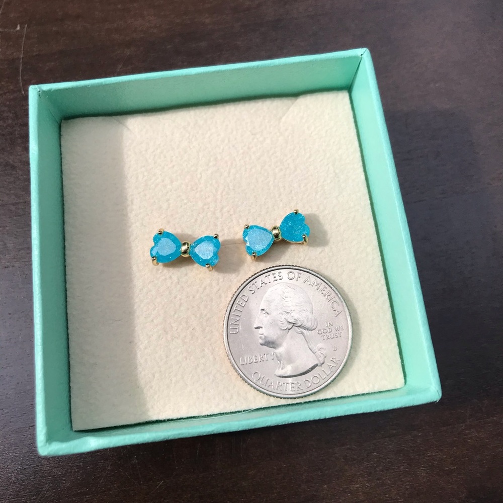 Betsey Johnson Gold and Blue Earrings